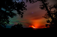 Volcano and Sky Glow