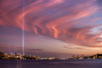 Sunset on an empty sky